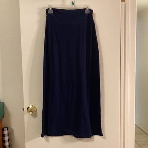 Navy blue maxi skirt